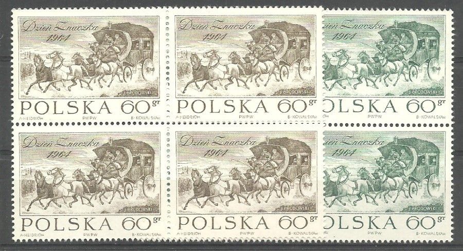 Znaczek Polska 1964 Mi 1530-1531 Fi 1382a,b Czyste **