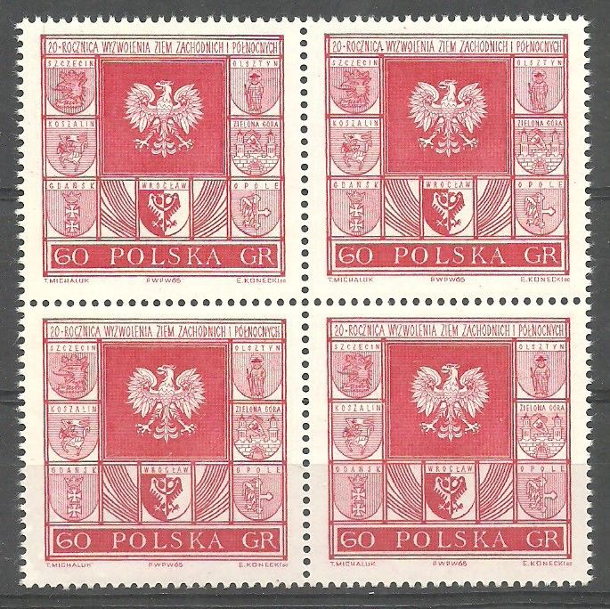 Znaczek Polska 1965 Mi 1583 Fi 1434 Czyste **