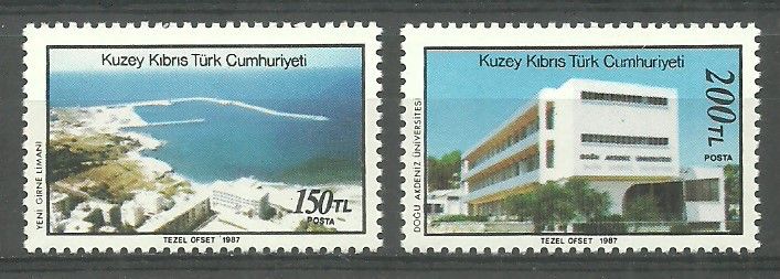 Znaczek Cypr Północny 1987 Mi 218-219 Czyste **