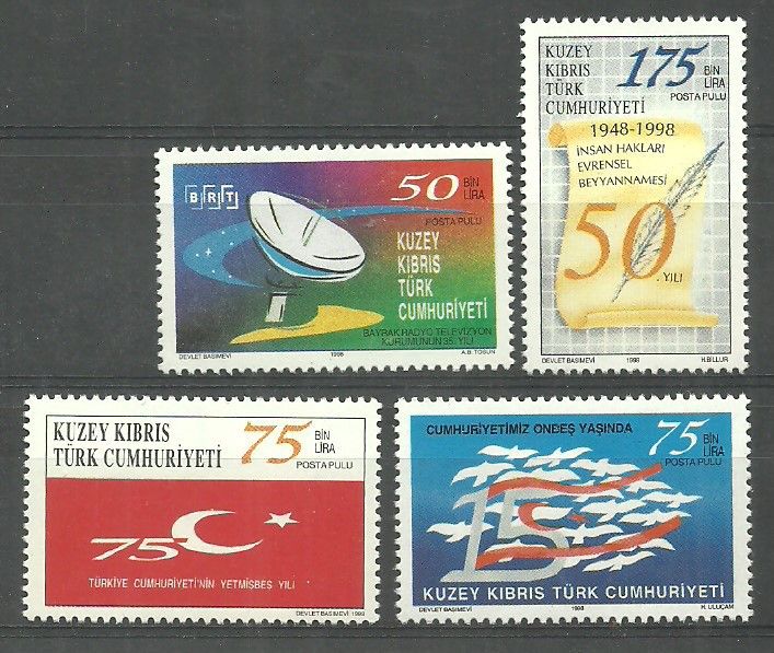 Znaczek Cypr Północny 1999 Mi 487-490 Czyste **