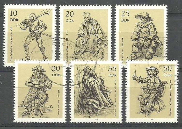 Znaczek Niemcy 1978 Mi abo 2347-2352 Stemplowane