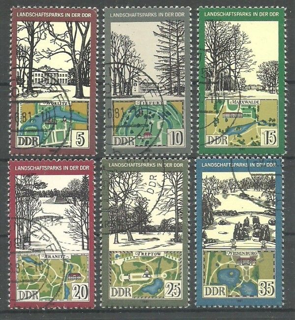 Znaczek Niemcy 1981 Mi abo 2611-2616 Stemplowane