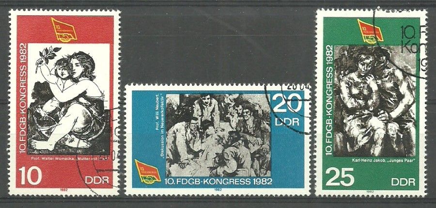 Znaczek Niemcy 1982 Mi abo 2699-2701 Stemplowane