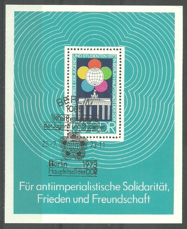 Znaczek NRD / DDR 1973 Mi abo bl 38 Stemplowane