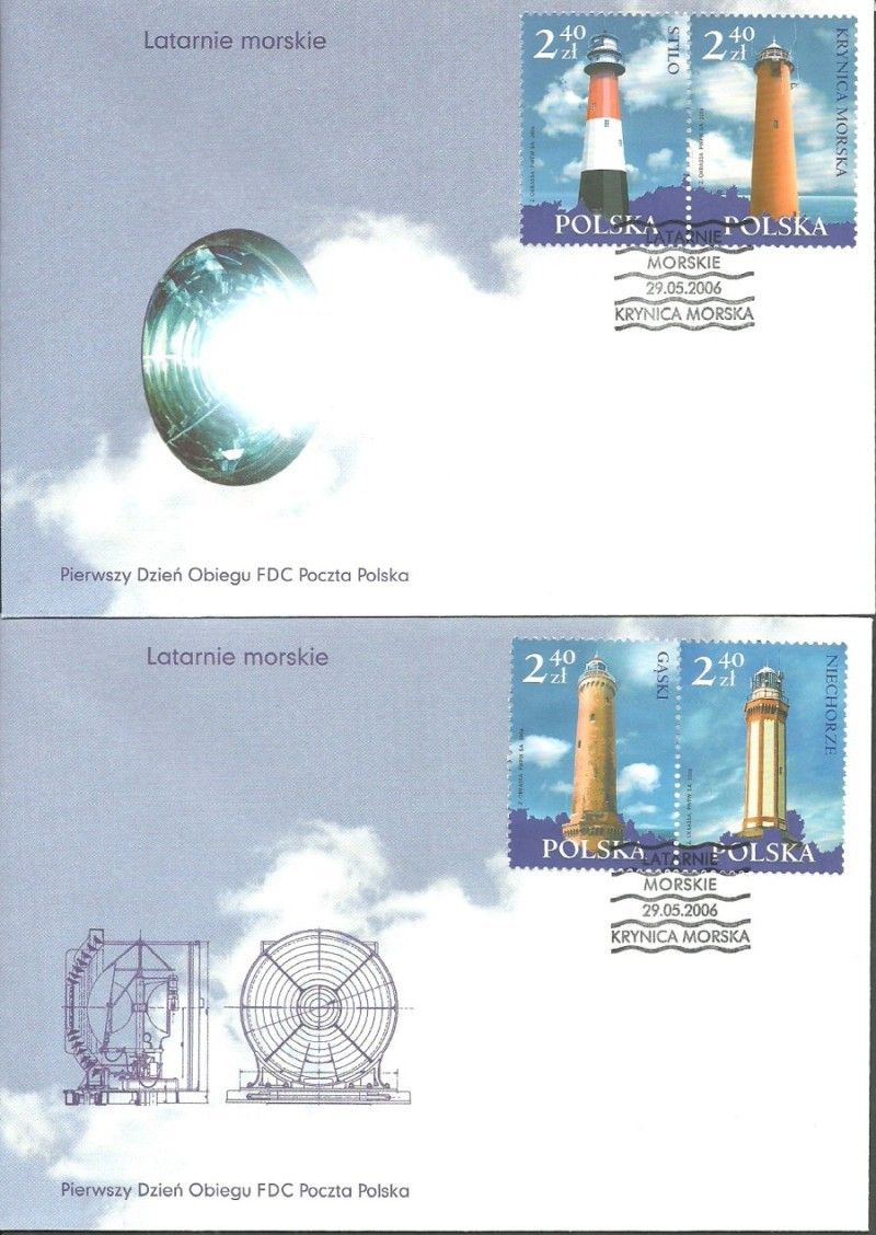 Znaczek Polska 2006 Mi 4242-4245 Fi 4092-4095 FDC