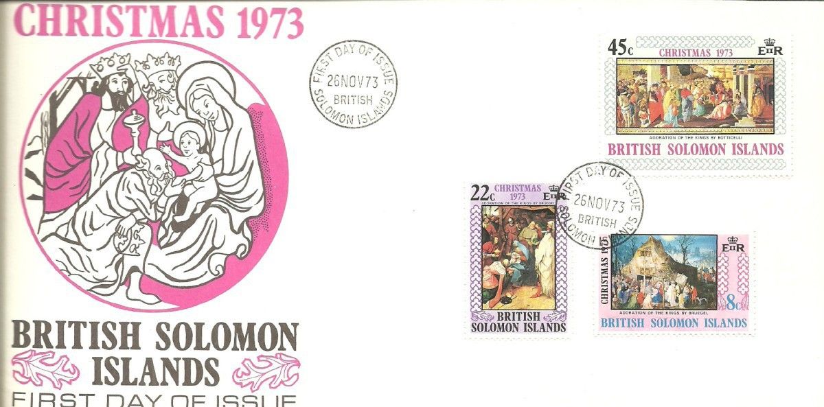 Znaczek Wyspy Salomona 1973 Mi 248-250 FDC