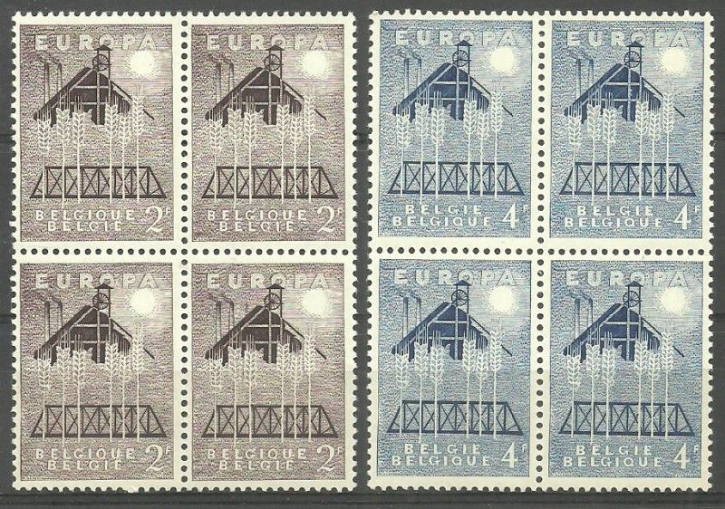 Znaczek Belgia 1957 Mi 1070-1071 Czyste **