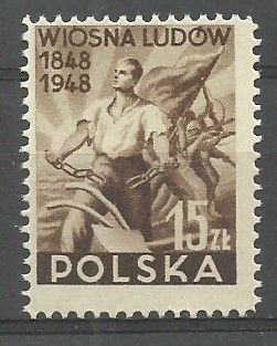 Znaczek Polska 1948 Mi 497 Fi 450 Czyste **
