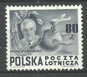Znaczek Polska 1948 Mi 515 Fi 489 Czyste **
