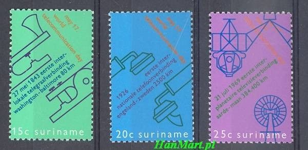 Znaczek Surinam 1971 Mi 601-603 Czyste **