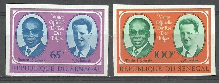 Znaczek Senegal 1975 Mi 562-563B Czyste **
