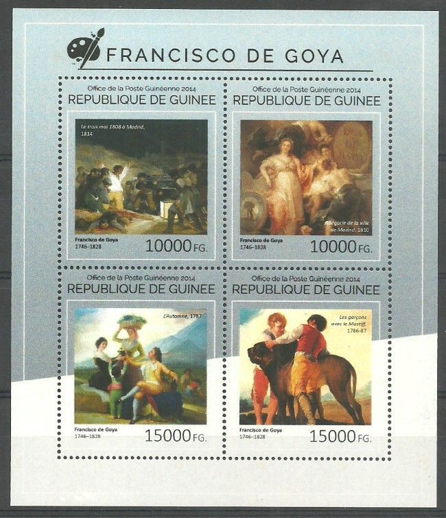 Znaczek Gwinea 2014 Mi ark 10732-10735 Czyste **
