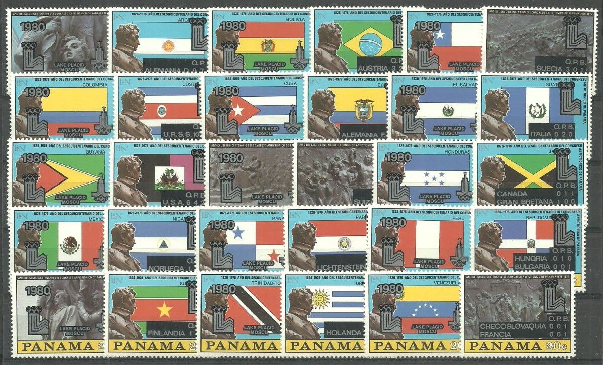 Znaczek Panama 1980 Mi 1335-1364 Czyste **