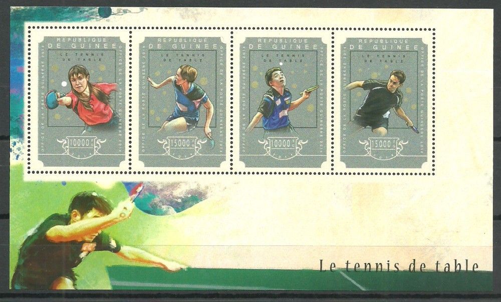 Znaczek Gwinea 2014 Mi ark 10877-10880 Czyste **
