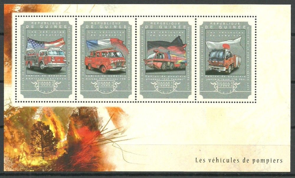 Znaczek Gwinea 2014 Mi ark 10892-10895 Czyste **