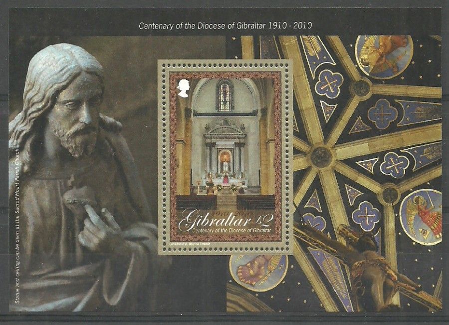 Znaczek Gibraltar 2010 Mi bl 97 Czyste **