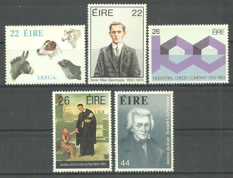 Znaczek Irlandia 1983 Mi 515-519 Czyste **