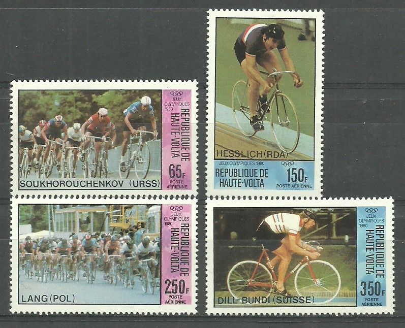Znaczek Górna Wolta 1980 Mi 808-812 Czyste **