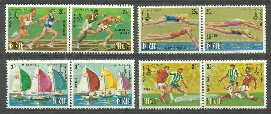 Znaczek Niue 1980 Mi 358-365 Czyste **