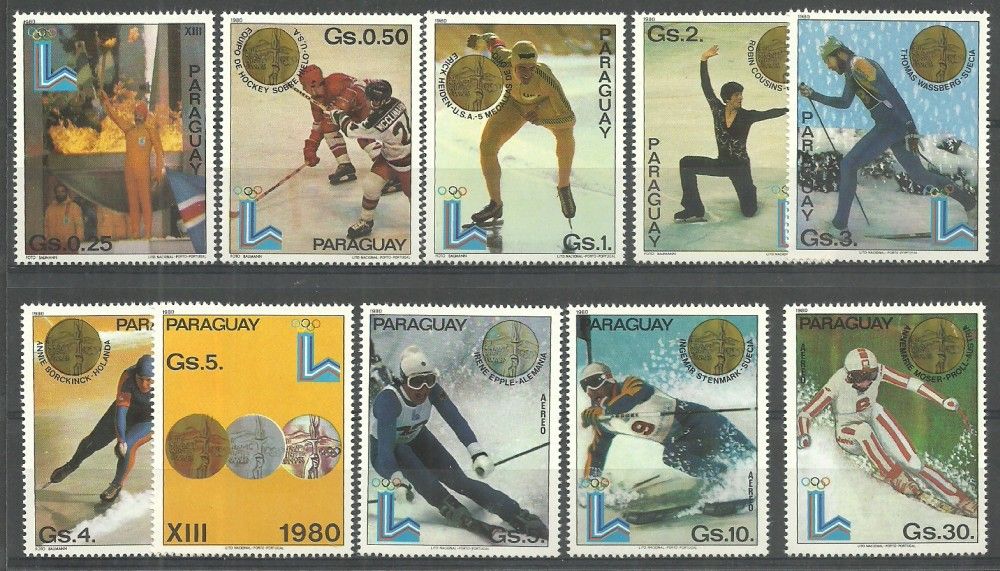 Znaczek Paragwaj 1981 Mi 3347-3356 Czyste **