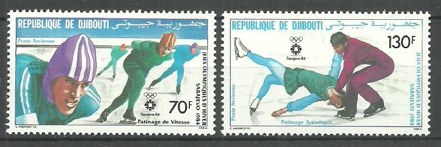 Znaczek Dżibuti 1984 Mi 392-393 Czyste **