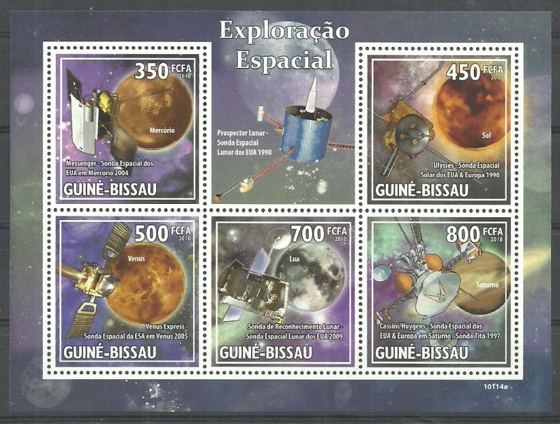 Znaczek Gwinea Bissau 2010 Mi ark 4545-4549 Czyste **