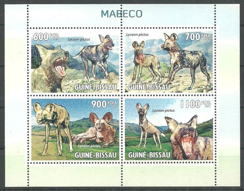 Znaczek Gwinea Bissau 2010 Mi ark 4737-4740 Czyste **