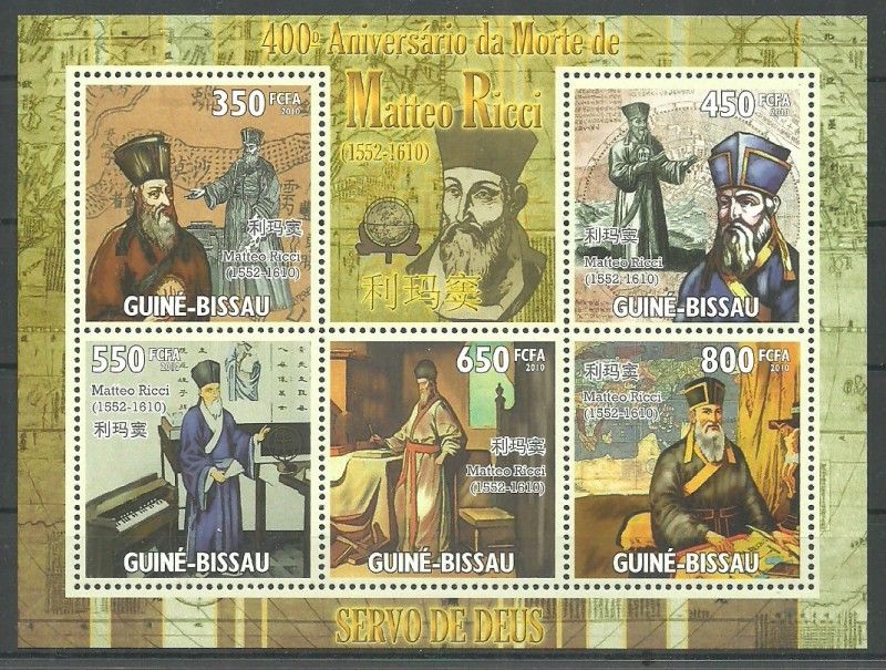 Znaczek Gwinea Bissau 2010 Mi ark 4767-4771 Czyste **