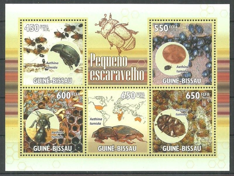 Znaczek Gwinea Bissau 2010 Mi ark 4798-4802 Czyste **