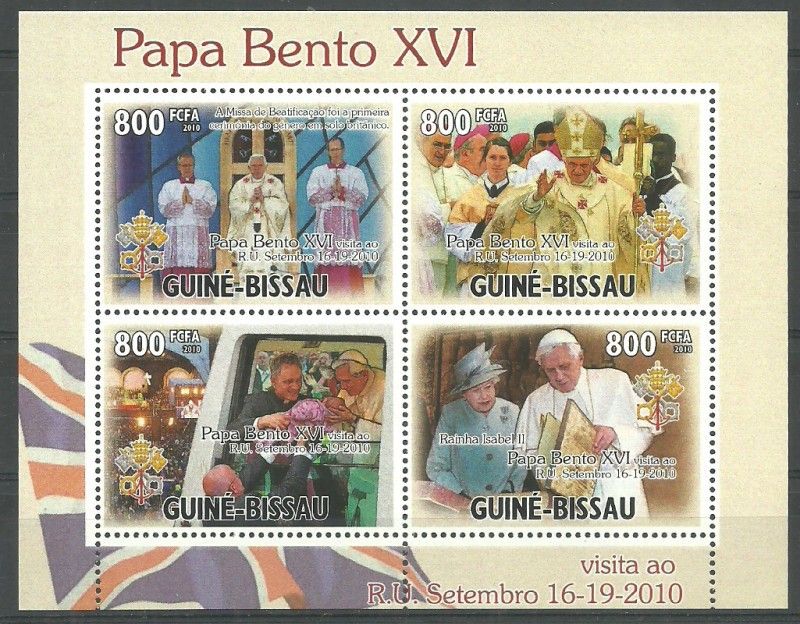 Znaczek Gwinea Bissau 2010 Mi ark 5205-5208 Czyste **