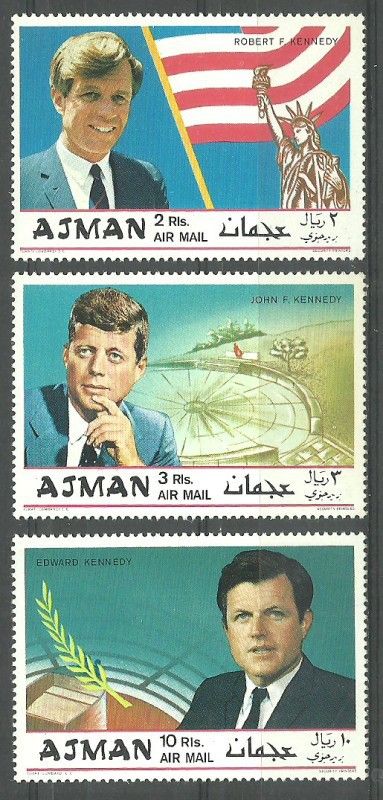 Znaczek Ajman / Adżman 1969 Mi 445-447 Czyste **