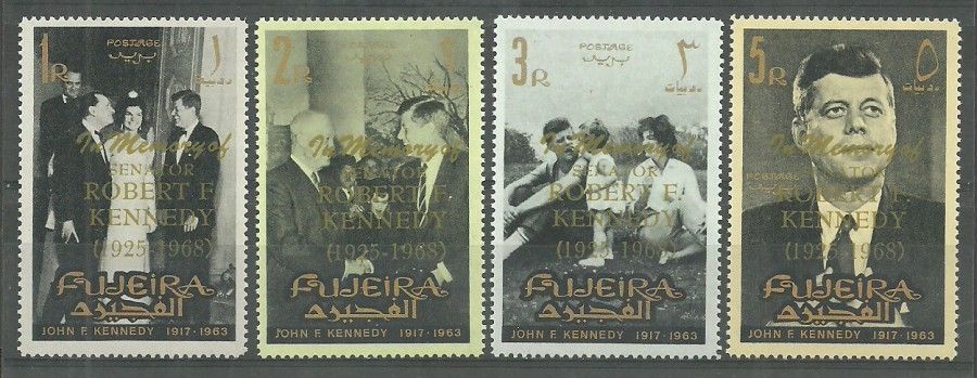 Znaczek Fujeira / Fudżajra 1968 Mi 262-265 Czyste **