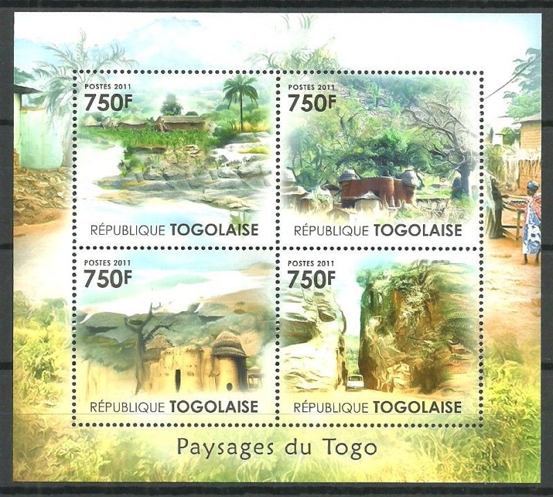 Znaczek Togo 2011 Mi ark 4107-4110 Czyste **