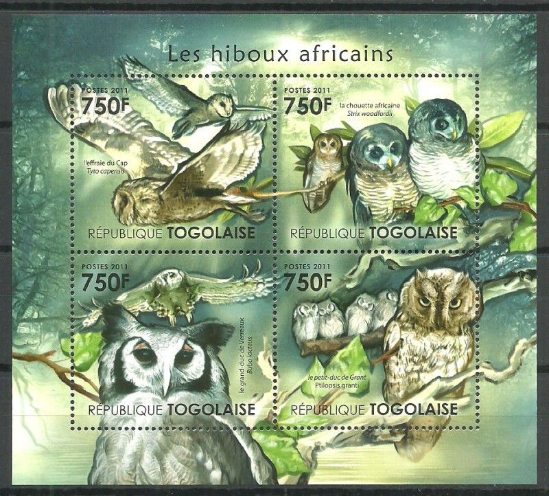 Znaczek Togo 2011 Mi ark 4127-4130 Czyste **