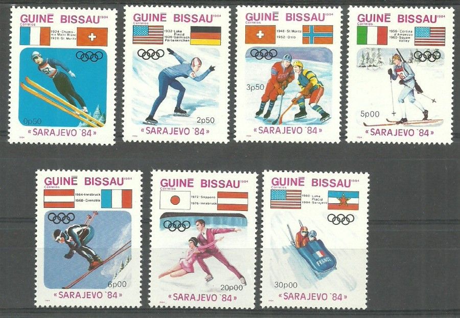 Znaczek Gwinea Bissau 1984 Mi 738-744 Czyste **