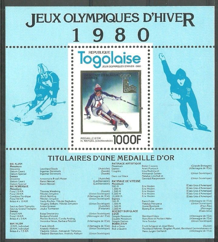 Znaczek Togo 1980 Mi bl 169 Czyste **