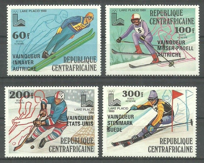 Znaczek Republika Środkowoafrykańska 1980 Mi 672-675 Czyste **