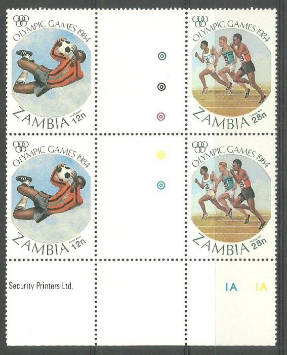 Znaczek Zambia 1984 Mi 314-315 Czyste **