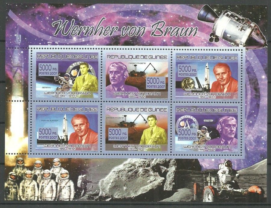 Znaczek Gwinea 2007 Mi ark 5271-5276 Czyste **