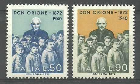 Znaczek Włochy 1972 Mi 1387-1388 Czyste **