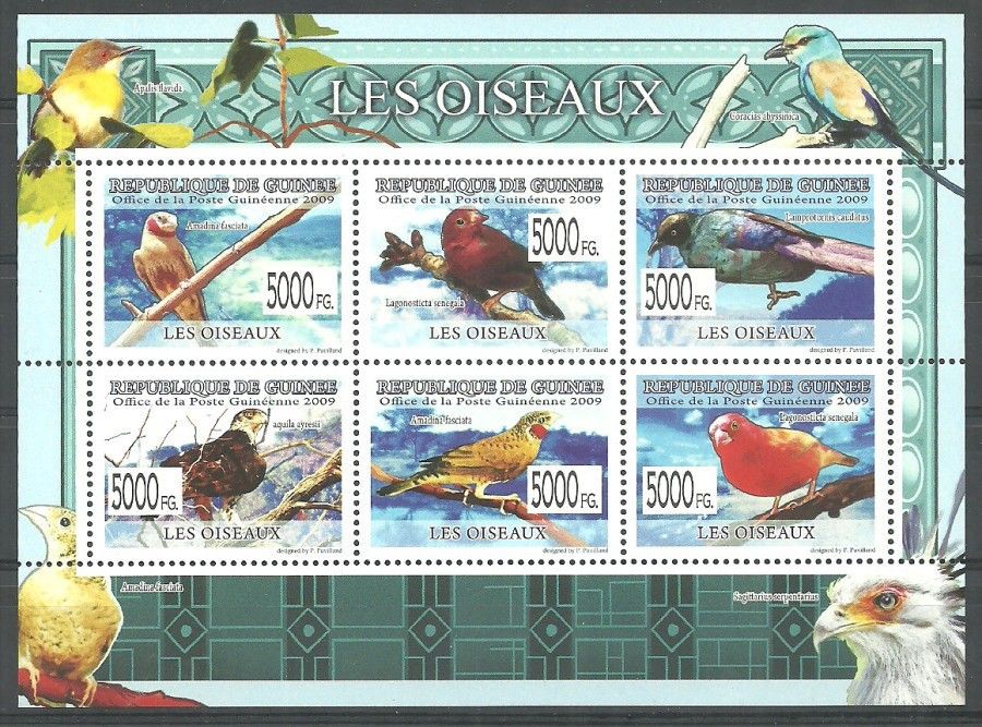Znaczek Gwinea 2009 Mi ark 6418-6423 Czyste **