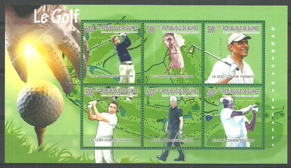 Znaczek Gwinea 2010 Mi ark 7466-7471 Czyste **