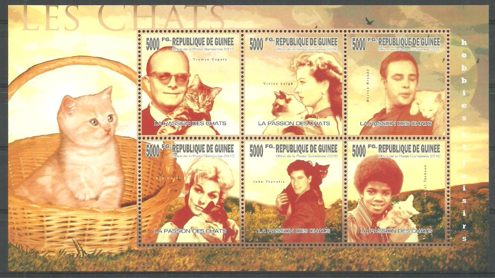 Znaczek Gwinea 2010 Mi ark 7522-7527 Czyste **
