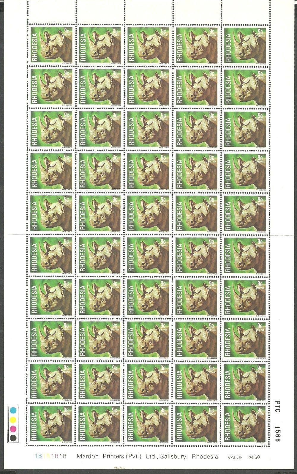 Znaczek Rodezja 1978 Mi ark 211 Czyste **