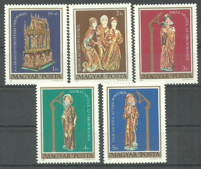 Znaczek Węgry 1980 Mi 3420-3424 Czyste **
