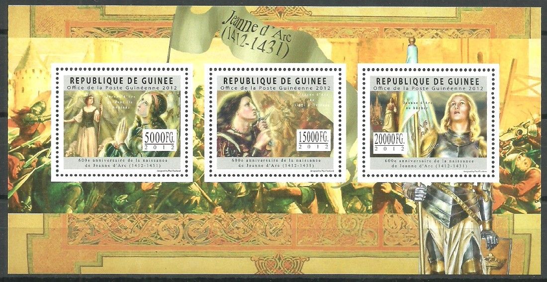 Znaczek Gwinea 2012 Mi ark 9059-9061 Czyste **