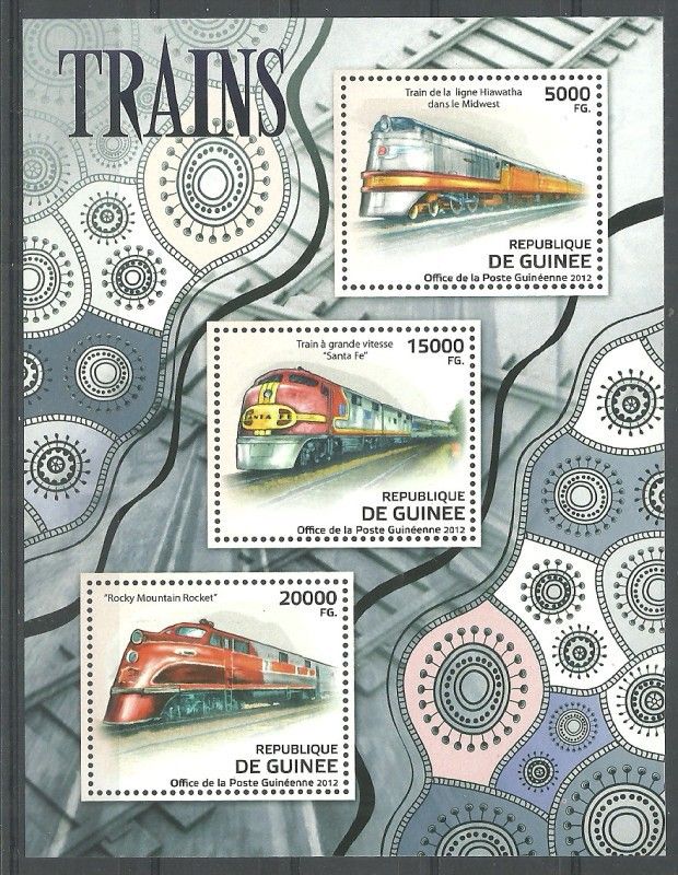 Znaczek Gwinea 2012 Mi ark 9288-9290 Czyste **