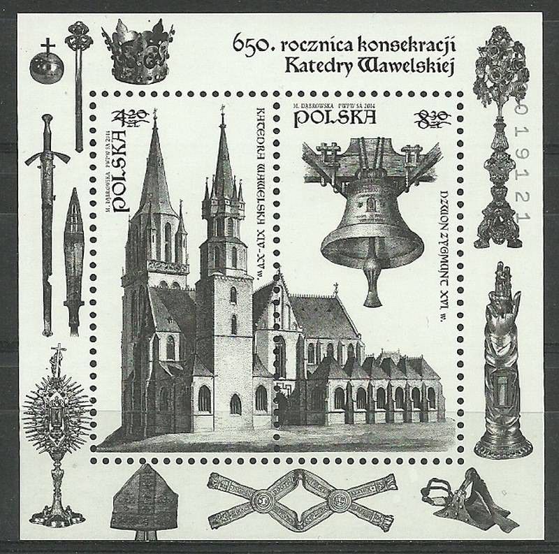 Znaczek Polska 2014 Mi bl 221ND Fi bl 256ND Czyste **