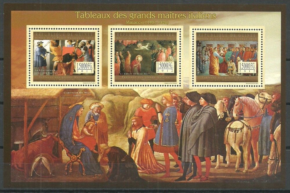 Znaczek Gwinea 2012 Mi ark 9648-9650 Czyste **