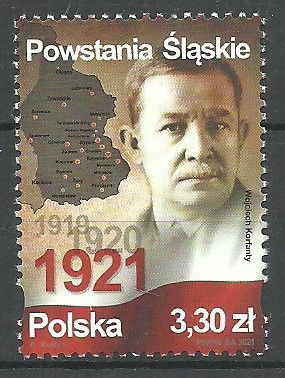 Znaczek Polska 2021 Mi 5299 Fi 5149 Czyste **